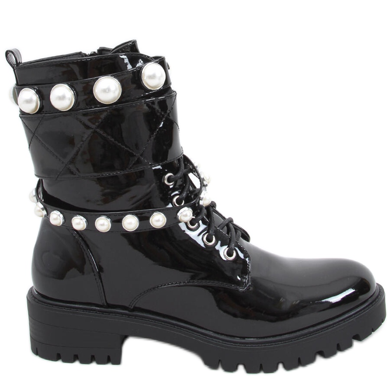 Lacquered bags with Beni Black pearls