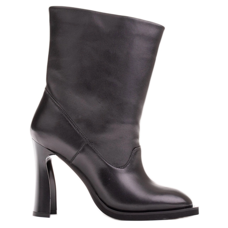 Marco Shoes Soft leather ankle boots black