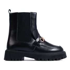 Slip-on bags on the platform black Slip-on bags on the platform black