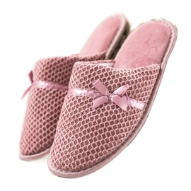 TRENDI Pink Slippers With A Bow