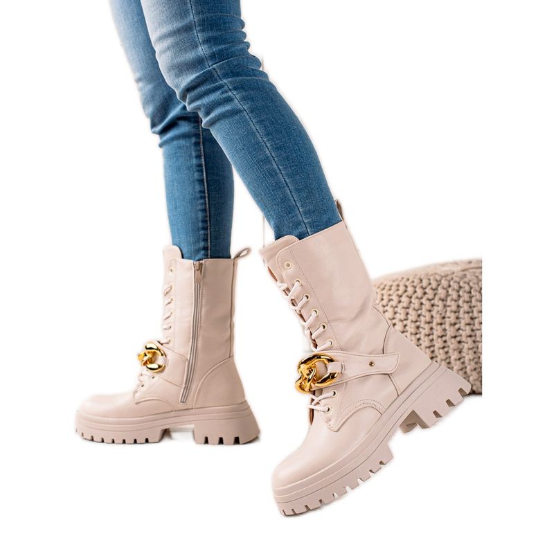 Seastar High Fashion Trapery Boots beige golden Seastar High Fashion Trapery Boots beige golden