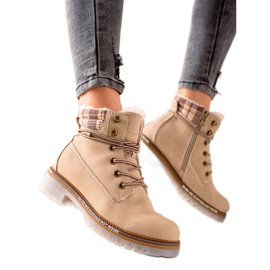 Goodin Insulated Trappers Made of Eco Leather beige