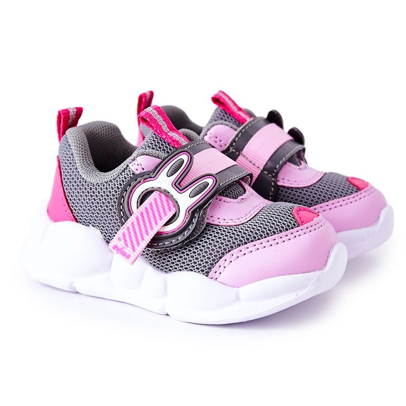 BEFADO S.A. Children's Sport Shoes With Velcro Befado 516P091 Gray-Pink BEFADO S.A. Children's Sport Shoes With Velcro Befado 516P091 Gray-Pink