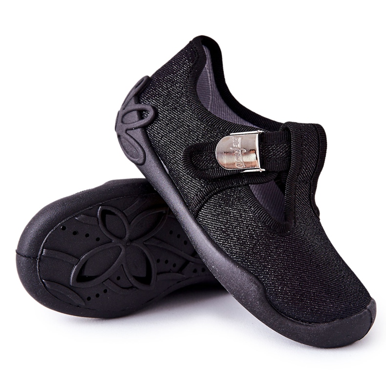 BEFADO S.A. Ballerina Slippers Befado Shiny 115X006 Black