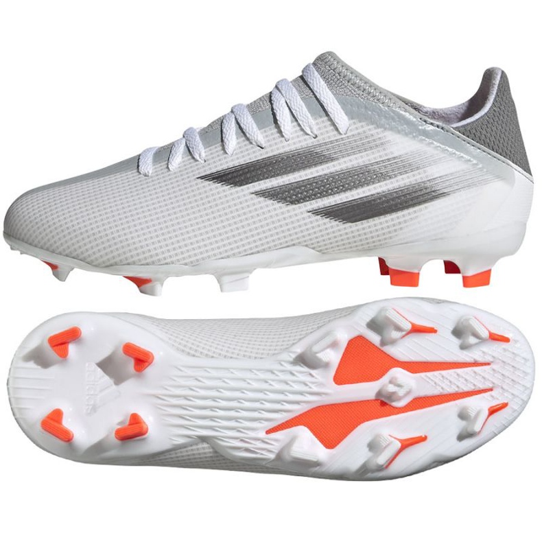 Adidas X Speedflow.3 Fg Jr FY3305 football boots gray, white white