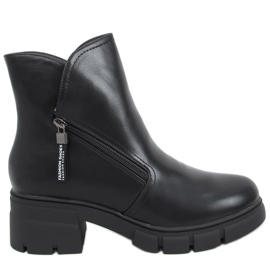 Burun Black high-soled boots