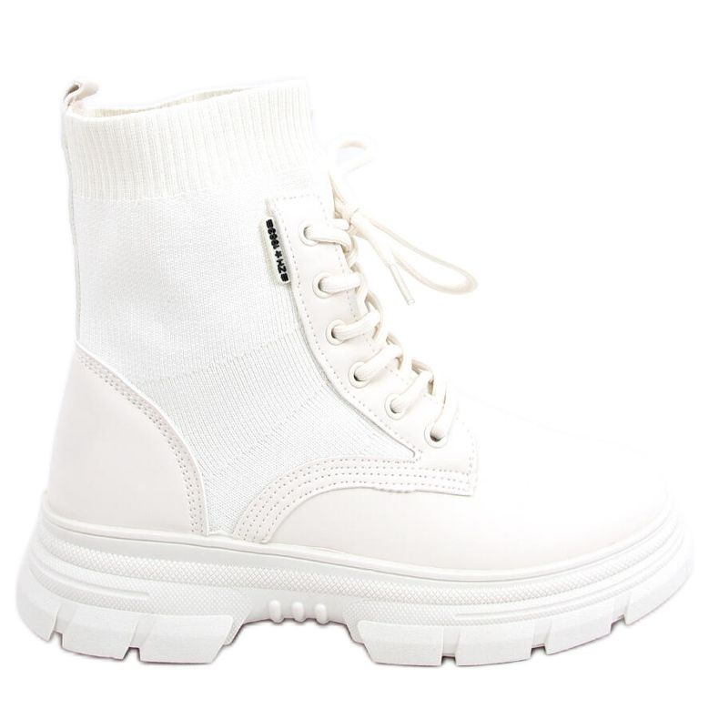 Boots with a sock upper Ritius Beige