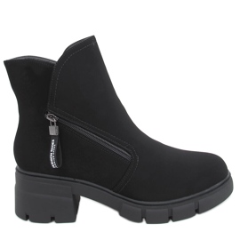 Alaska Black high-soled boots