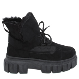 Arbor Black insulated snow boots