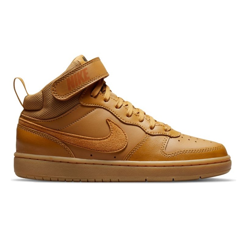 Nike Court Borough Mid 2 Jr CD7782-701 shoe brown red