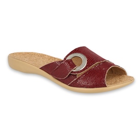 Befado women's shoes pu 265D021 brown red Befado women's shoes pu 265D021 brown red