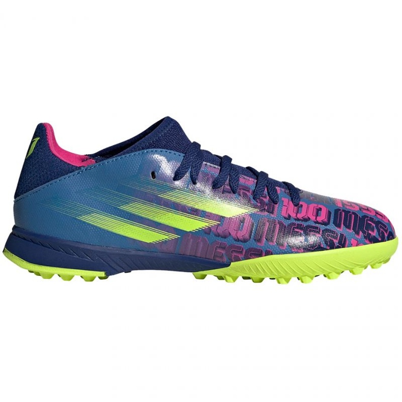 Adidas X Speedflow Messi.3 Tf Jr FY6904 football boots navy blue, purple, blue, multicolored blue