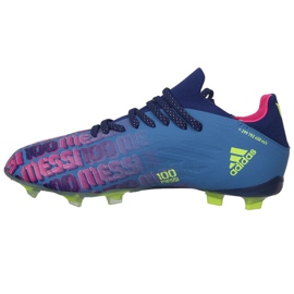 Adidas X Speedflow Messi.1 Fg Jr FY6929 football boots navy blue, purple, blue, multicolored blue