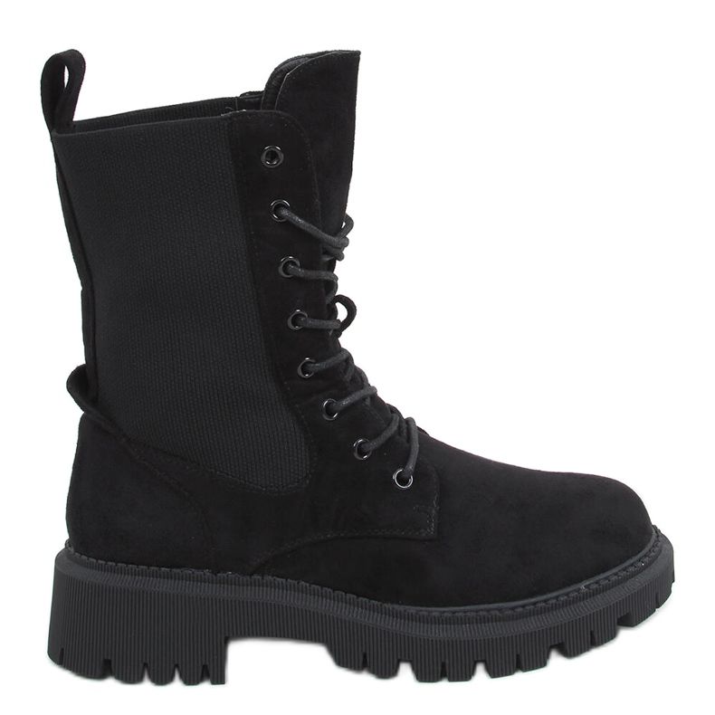 Military boots with a sock upper Nevada Black