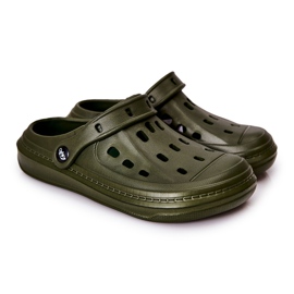 BEFADO S.A. Men's Slippers Kroks Befado 154M004 Khaki green