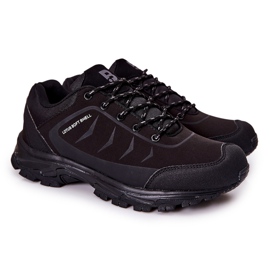 PE1 Men's Sport Shoes Tied Black Ginorney