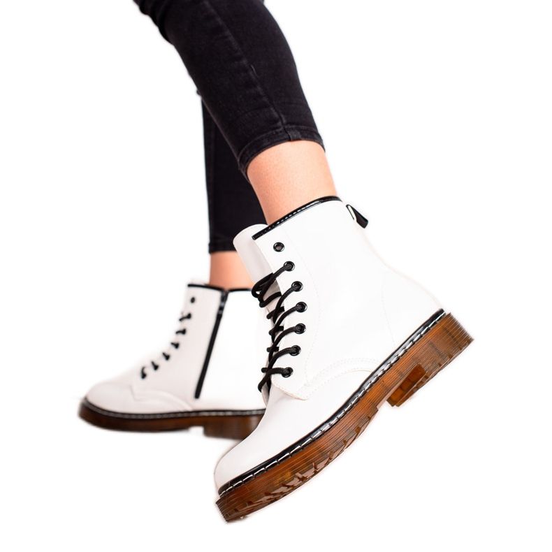 Lucky Shoes Comfortable White Trappers Lucky Shoes Comfortable White Trappers