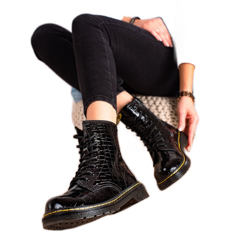 Filippo Warm leather Trappers black