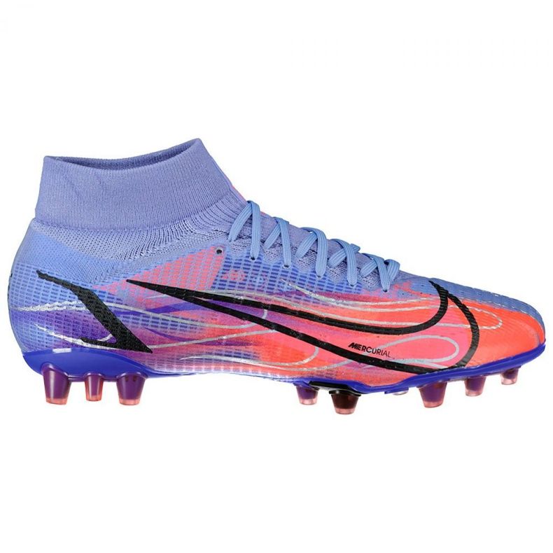 Nike Mercurial Superfly 8 Pro Km Fg M DJ3977 506 soccer shoes multicolored violet Nike Mercurial Superfly 8 Pro Km Fg M DJ3977 506 soccer shoes multicolored violet