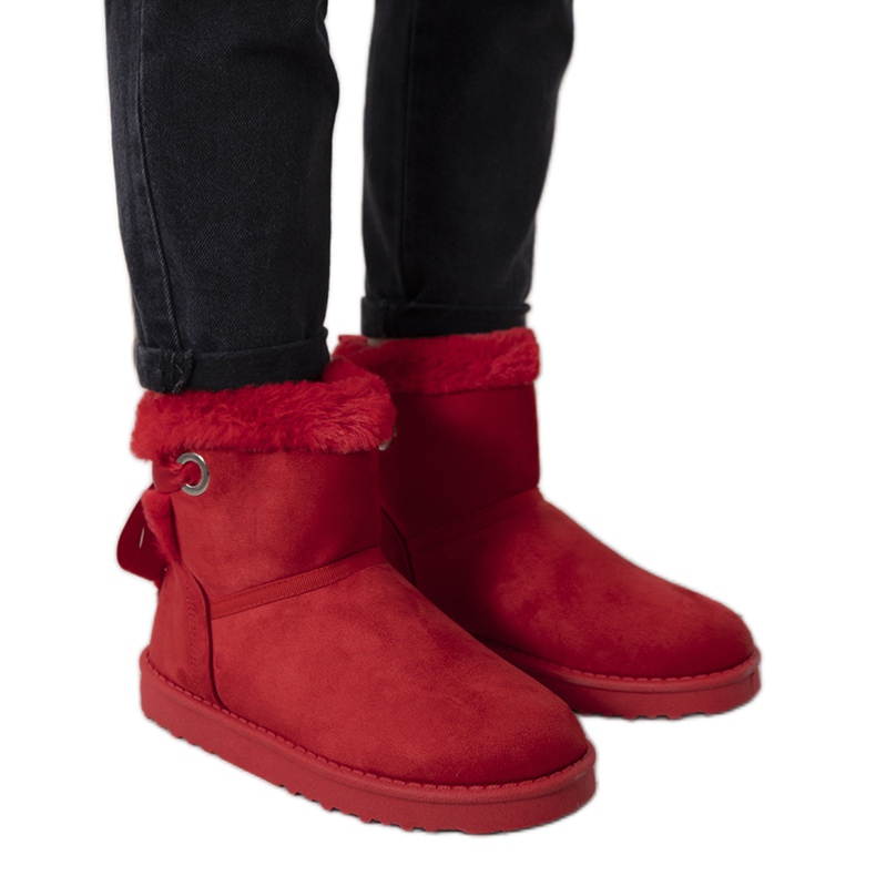 Hamilton red insulated snow boots