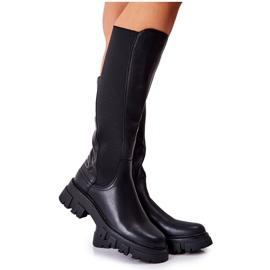 Sergio Leone Leather Boots With Black Ampine Zipper