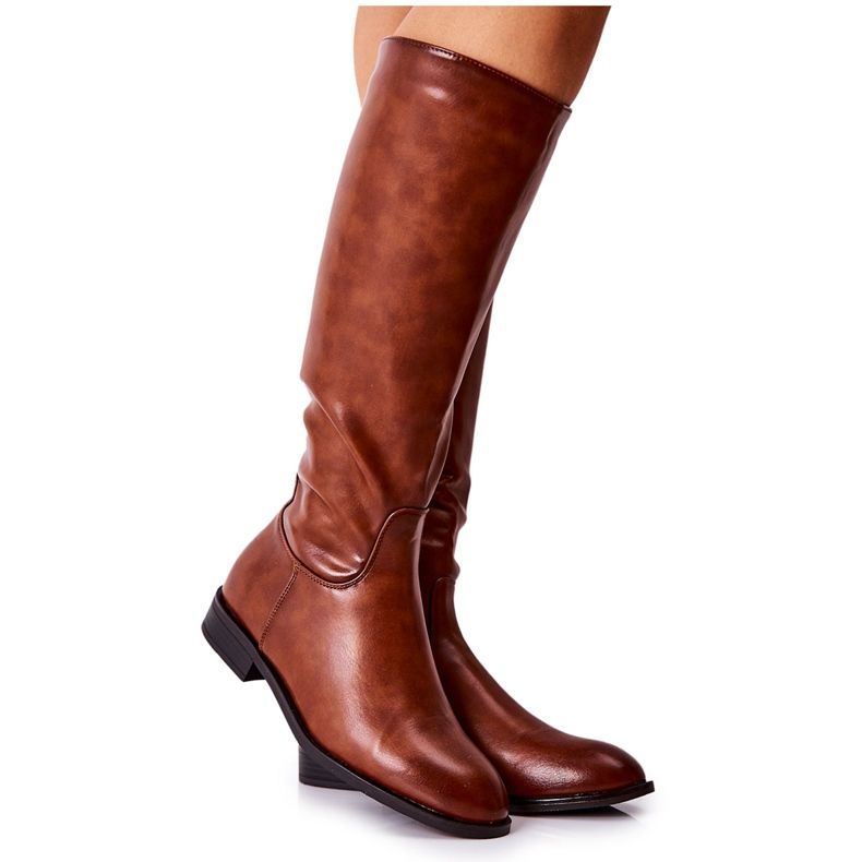 PG1 Leather Warm Boots Brown Estil