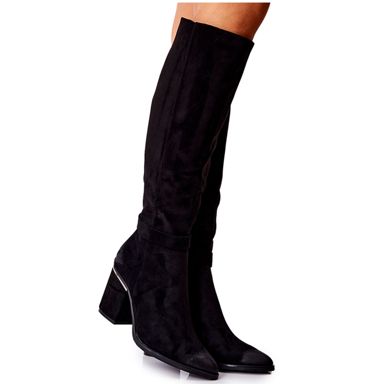 POTOCKI Suede Boots On A Bar Black Corises