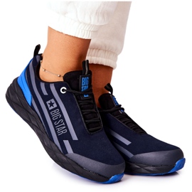 Leather Sport Shoes Big Star II274459 Navy Blue Leather Sport Shoes Big Star II274459 Navy Blue