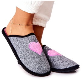 Big Star Home Slippers Panto Fino II267010 Gray-Pink