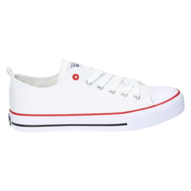 Women's white sneakers tied American Club LH14 Women's white sneakers tied American Club LH14