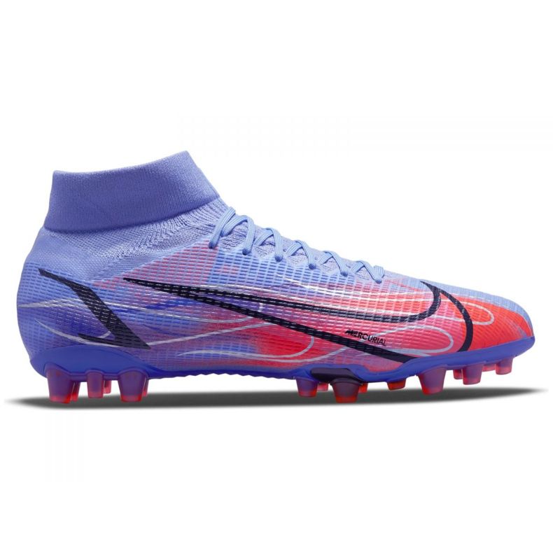 Nike Superfly 8 Pro Km Ag M DJ3978-506 football shoes violet-blue blue