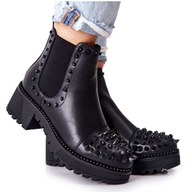 PG1 Black Comonis Jodhpur Boots With Jets
