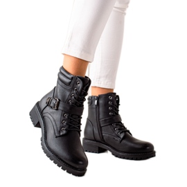Anesia Paris Black Workers With A Buckle