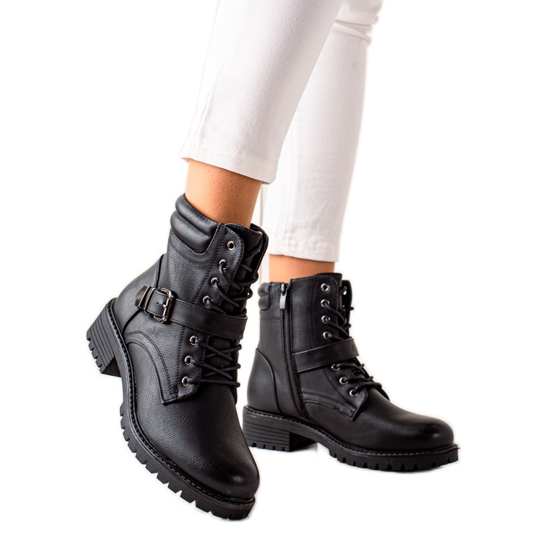 Anesia Paris Black Workers With A Buckle