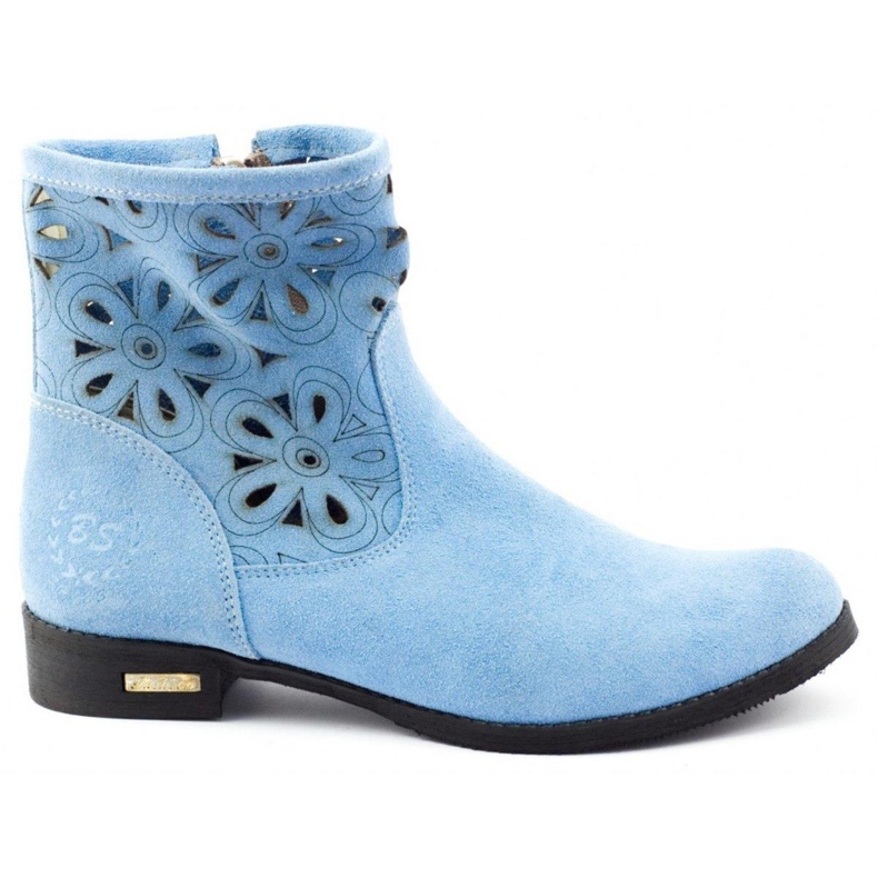 Olivier Comfortable Alice blue openwork boots