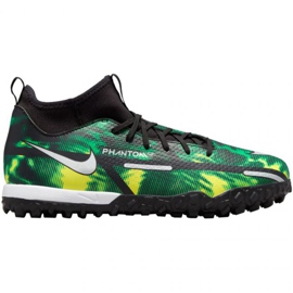 Nike Phantom GT2 Academy Df Tf Sw Jr DM0741 003 football shoes green, multicolored green