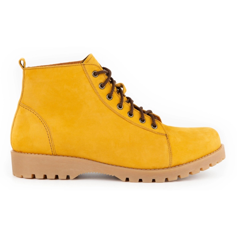 Olivier Men's winter leather boots 7001KB camel nubuck yellow Olivier Men's winter leather boots 7001KB camel nubuck yellow