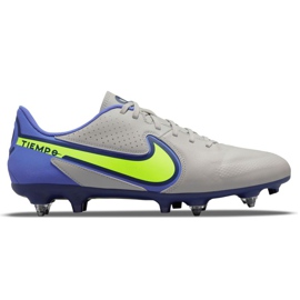 Nike Tiempo Legend 9 Academy SG-Pro Ac M DB0628-075 football shoes gray, blue grey