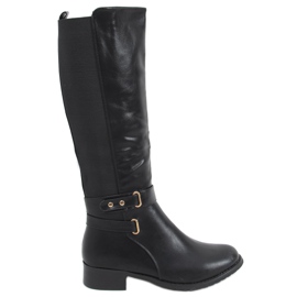 Miko Black women's riding boots