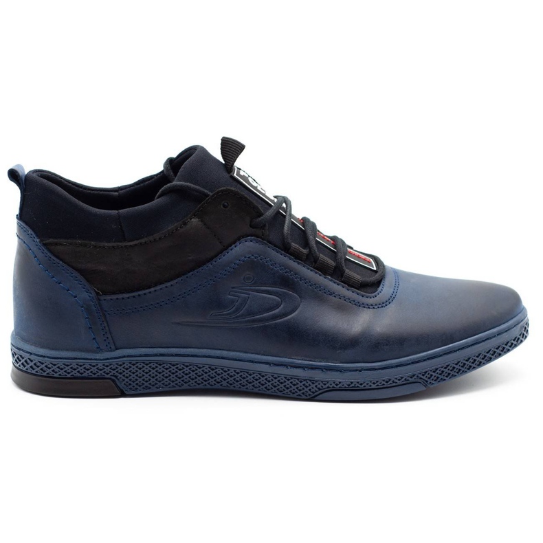 Polbut Men's winter shoes K27F navy blue