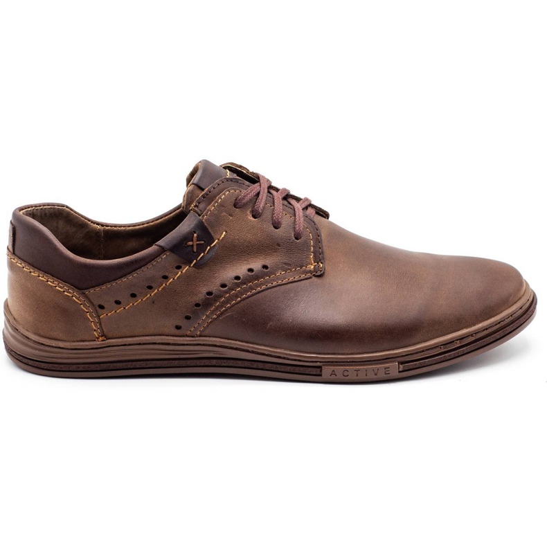 Polbut Casual men's shoes 402 brown