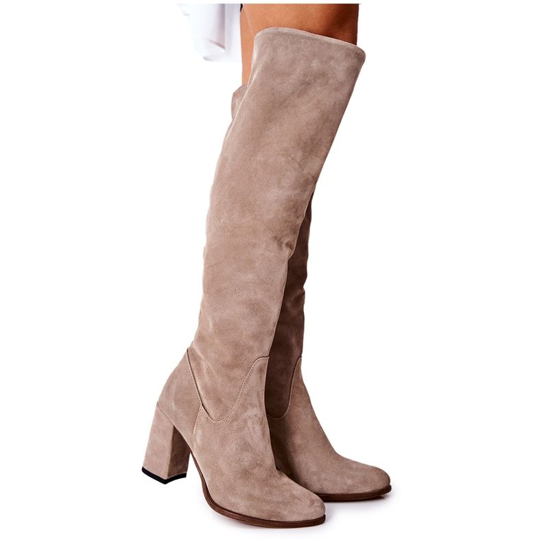 PA2 Suede Cappuccino Shernan boots beige