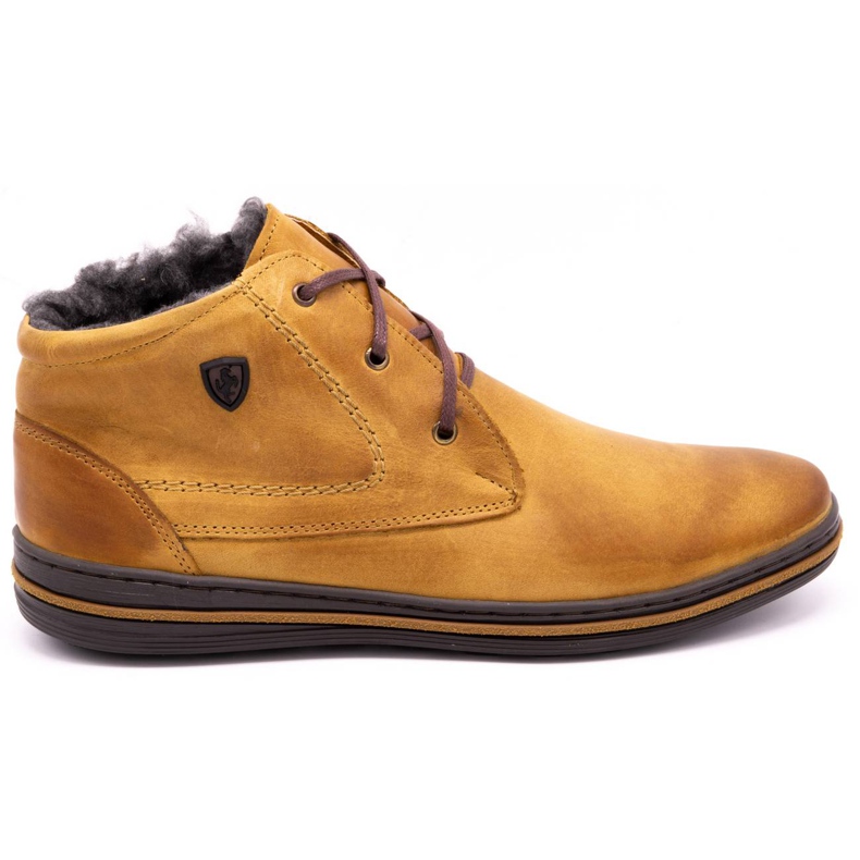 Polbut 339W red tied winter boots for men orange