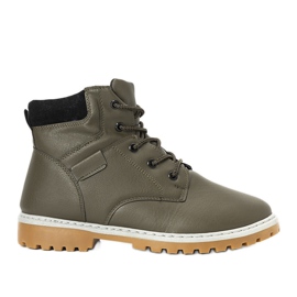 Green, insulated men's boots from Adrien
