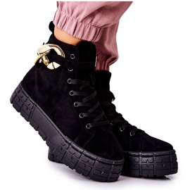 High Sneakers On The Black Evenia Platform High Sneakers On The Black Evenia Platform