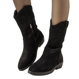 Black cowboy boots from Roxanne