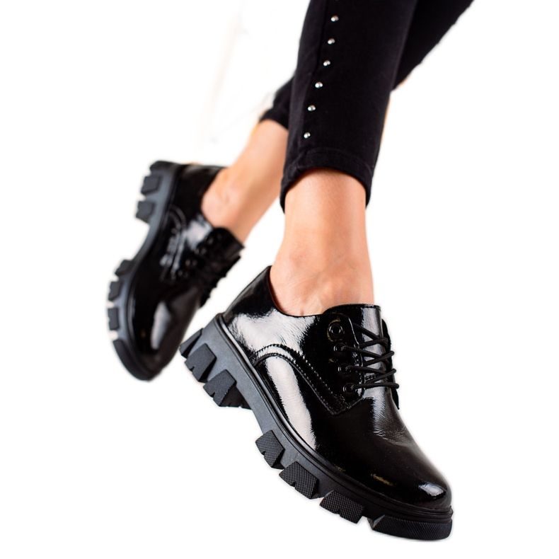 Filippo Black Leather Shoes Filippo Black Leather Shoes