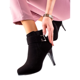 Camo Black Boots On A High Heel
