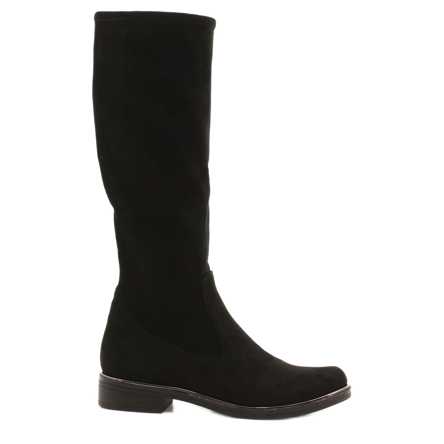 Caprice Black Boots for women Stretch 25512 - KeeShoes