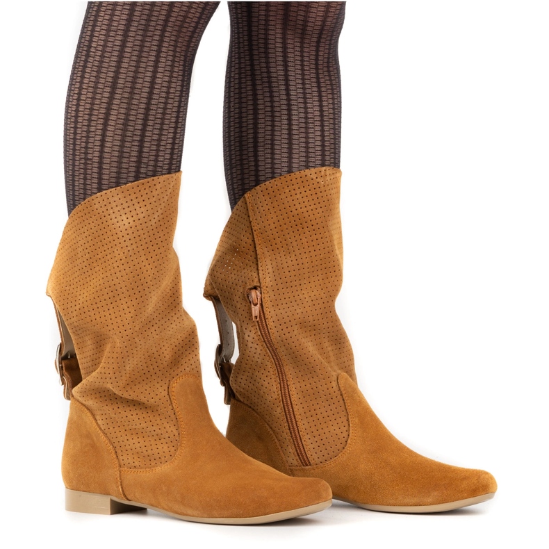 Olivier Openwork Elena boots red orange Olivier Openwork Elena boots red orange